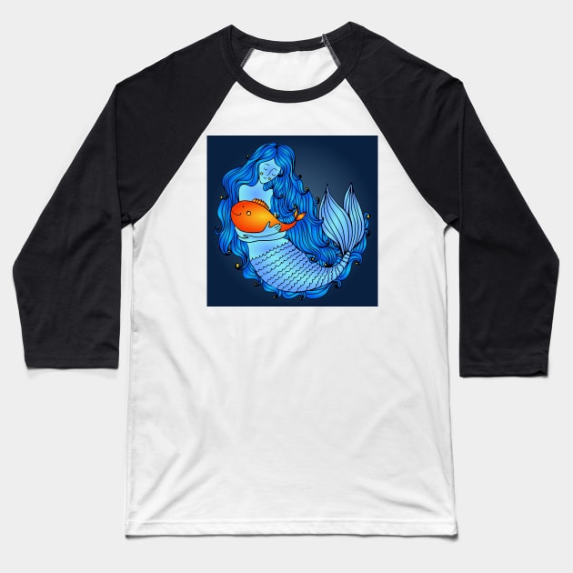 Mermaids 70 (Style:2) Baseball T-Shirt by luminousstore